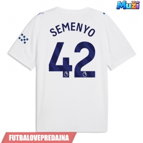 Lacne Muži Futbalové dres Manchester City Antoine Semenyo #42 2026-27 Krátky Rukáv - Tretina